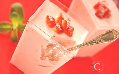 Small strawberry bavarian creams
