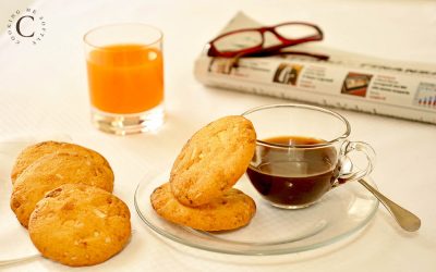White chocolate cookies and Macadamia nuts