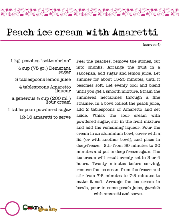 Recipe Peach ice cream