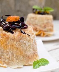 Eggplant Parmigiana baskets