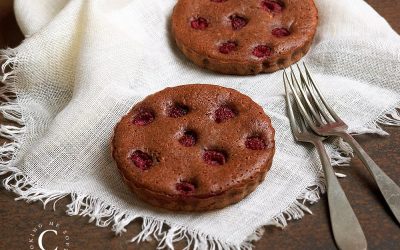 Rasperries soft brownies