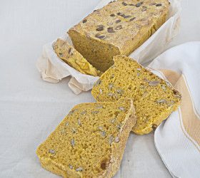 Yellow pumpkin bread