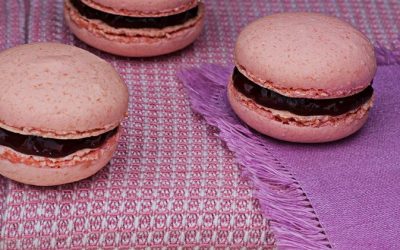 Macarons ai lamponi