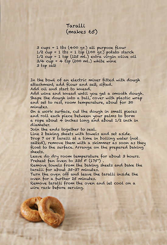 Recipe Taralli