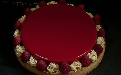 Raspberries Red Passion tart