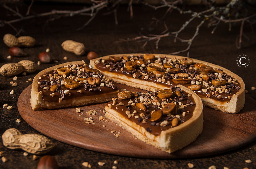Crostata al caramello e frutta secca 
