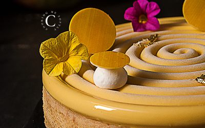 Mango and lemon tart