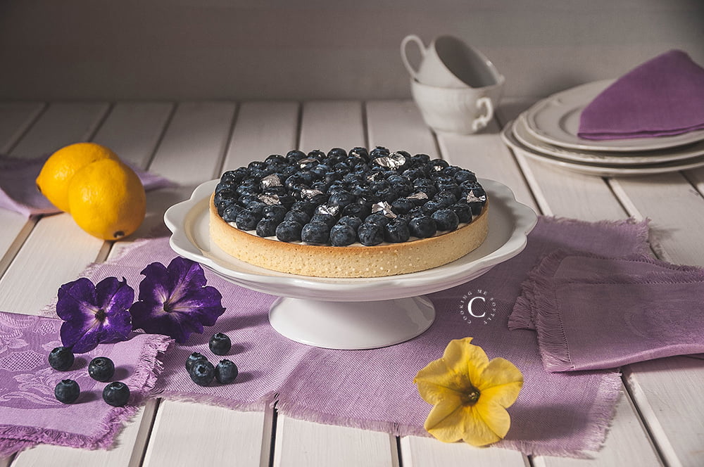 Crostata di mirtilli e limone