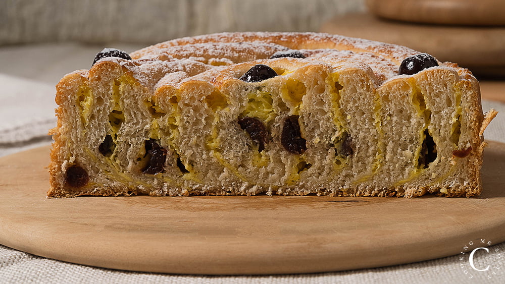 brioche alla crema e amarene