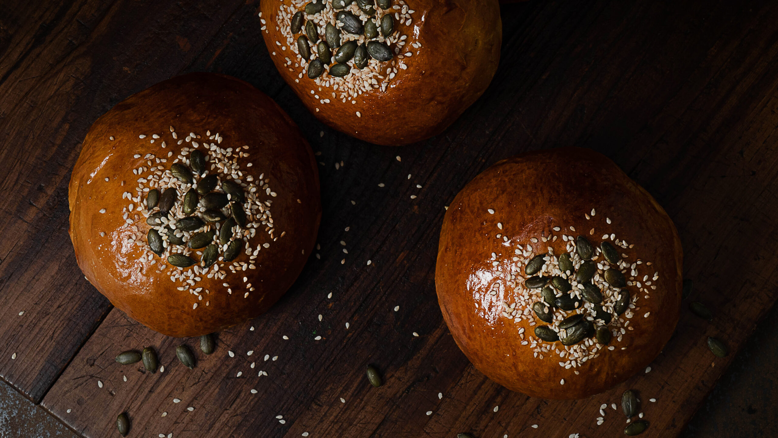 burger buns alla zucca