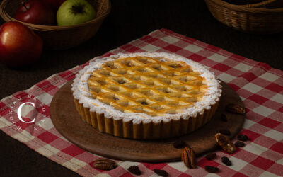 Crostata di mele mascarpone pecan e uvetta