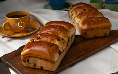 Pan brioche alla banana con gocce di cioccolato